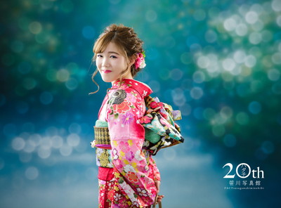 ピンク系の振袖画像